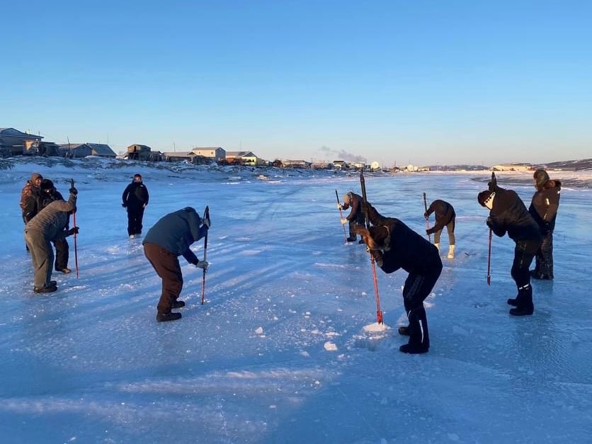Joanne Hanson Village Life Ice Fishing Joanne Hanson Village Life Ice Fishing