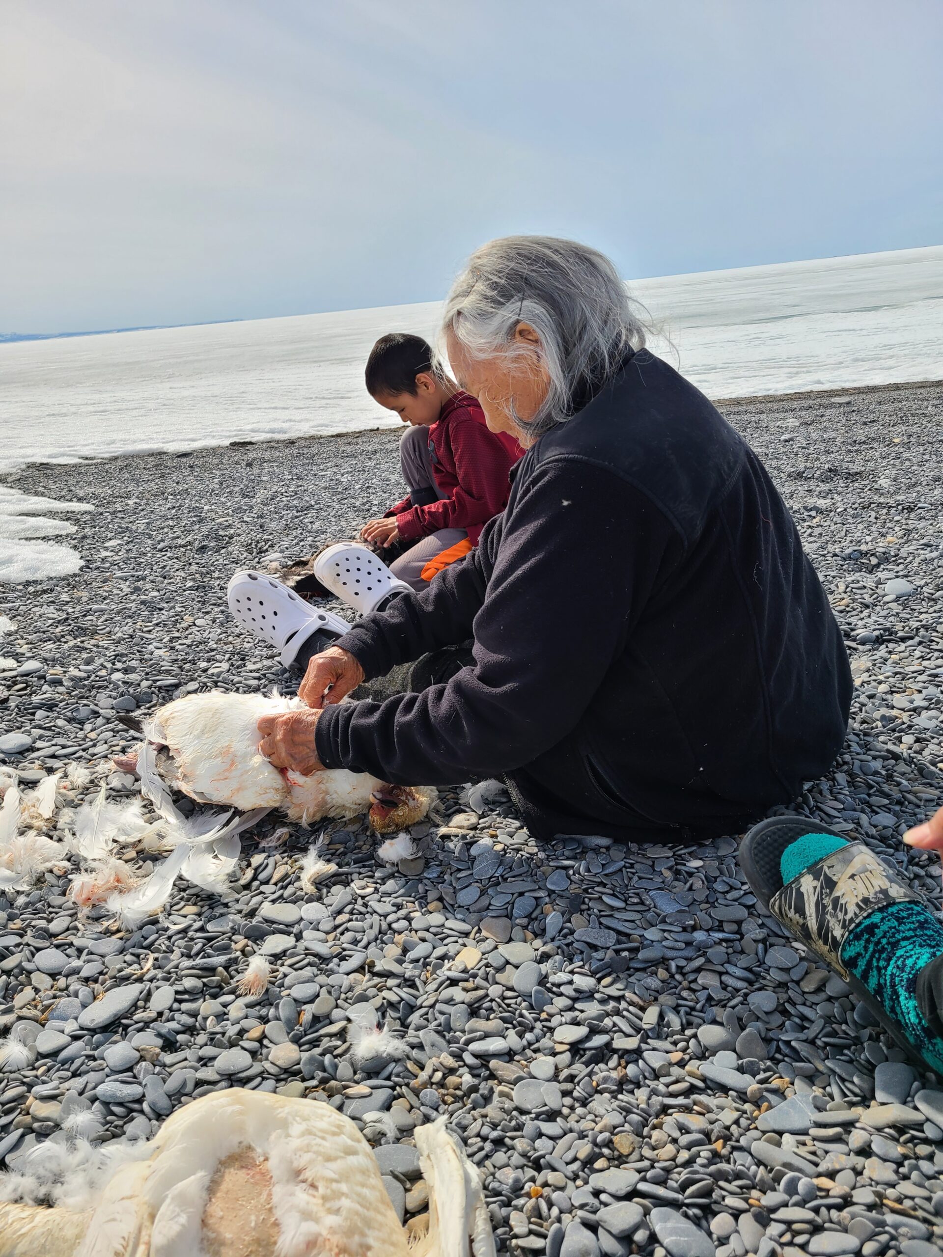 2025-Subsistence-OlannaSandra-GramAndSonDuckPlucking