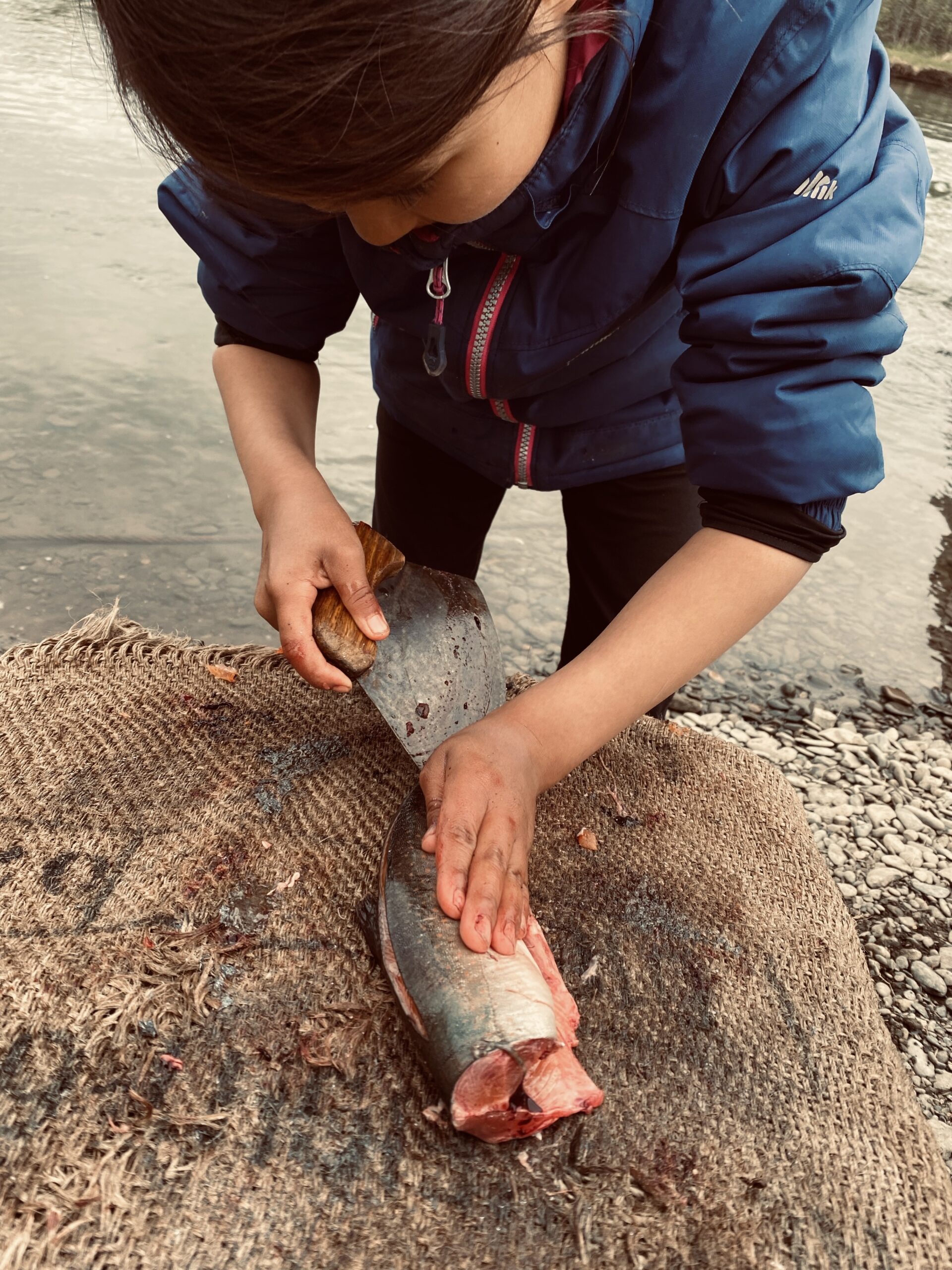 3rd 2025-Youth-OttonKelly-CuttingFishUnalakleet